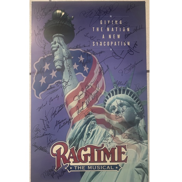 Ragtime the Musical Signed Broadway Poster 22" x 14" Shipped unframed - Picture 1 of 2